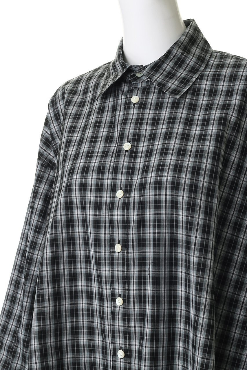 【ウーア/Uhr】の2way ビッグシャツ 人気、トレンドファッション・服の通販 founy(ファニー) 　ファッション　Fashion　レディースファッション　Fashion for Women　トップス・カットソー　Cut & Sew Tops　シャツ・ブラウス・オフィスカジュアル　Elegant Blouses & Button-Ups　スリーブ　Sleeve, Long Sleeve / Short Sleeve　チェック　Check, Plaid, Tartan　ビッグ　Big, Oversized　ロング　Long, Long-Length　other-5|ID: prp329100004903495 ipo3291000000036700818