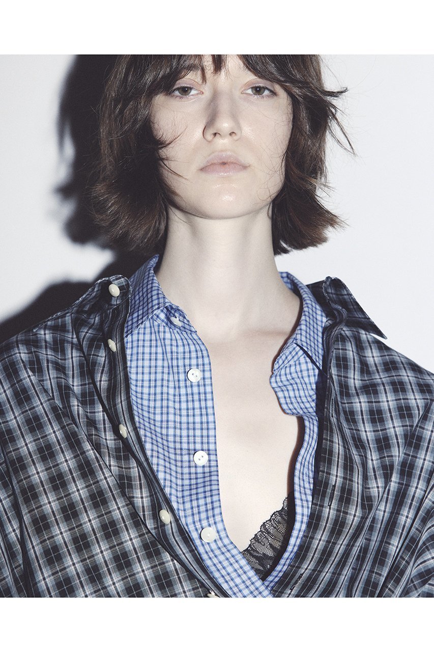 【ウーア/Uhr】の2way ビッグシャツ 人気、トレンドファッション・服の通販 founy(ファニー) 　ファッション　Fashion　レディースファッション　Fashion for Women　トップス・カットソー　Cut & Sew Tops　シャツ・ブラウス・オフィスカジュアル　Elegant Blouses & Button-Ups　スリーブ　Sleeve, Long Sleeve / Short Sleeve　チェック　Check, Plaid, Tartan　ビッグ　Big, Oversized　ロング　Long, Long-Length　other-7|ID: prp329100004903495 ipo3291000000036700823