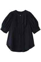 【ランバン オン ブルー/LANVIN en Bleu】のトリアセローンパフスリーブブラウス ネイビー|ID: prp329100004903523 ipo3291000000036701176