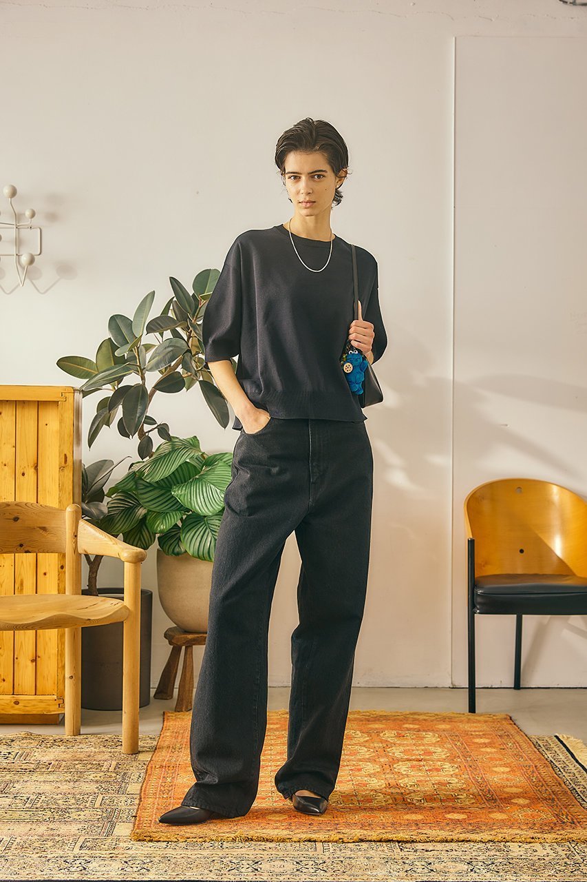 【オブラダ/Oblada】のサマーニットTEE 人気、トレンドファッション・服の通販 founy(ファニー) 　ファッション　Fashion　レディースファッション　Fashion for Women　トップス・カットソー　Cut & Sew Tops　ニット　Knit Tops & Sweaters　カジュアルプルオーバー・ニットトップス　Pullovers & Knit Tops / Casual Pullovers　おすすめ　Recommended / Our Picks　サマー　Summer, Summer Style　スリーブ　Sleeve, Long Sleeve / Short Sleeve　ボトム　Bottoms, Lower Wear　other-7|ID: prp329100004903528 ipo3291000000036701255