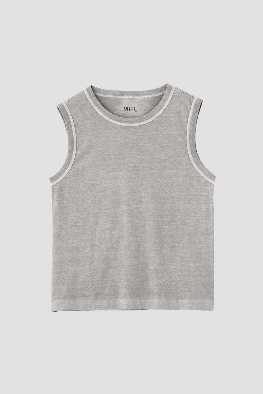 【マーガレットハウエル/MARGARET HOWELL】のGARMENT DYE BASIC JERSEY TOP 人気、トレンドファッション・服の通販 founy(ファニー) 　ファッション　Fashion　レディースファッション　Fashion for Women　トップス・カットソー　Cut & Sew Tops　キャミソール&ノースリーブ　Camisoles & Sleeveless Tops　シャツ・ブラウス・オフィスカジュアル　Elegant Blouses & Button-Ups　ロングTシャツ・Tシャツ　Longline T-Shirts & Tees　カットソー・ベーシックTシャツ　Cut-and-Sewn Tops / Stretch Tees & Basics　インナー　Innerwear　キャミソール　Camisole, Spaghetti Strap Top　タンク　Tank Top, Sleeveless Top　新作・新入荷　New Arrivals / New In　other-5|ID: prp329100004903598 ipo3291000000036701976