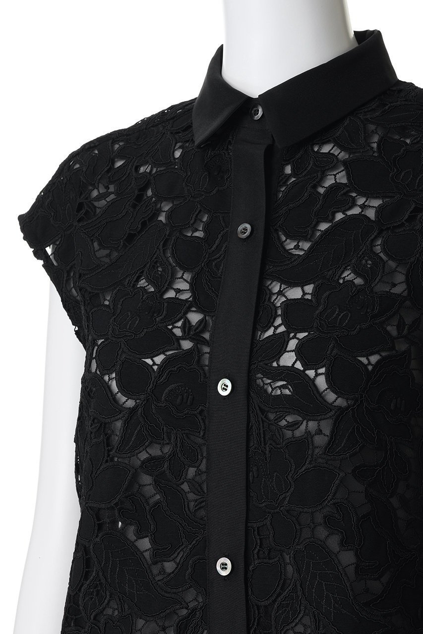 【エムフィル/M Fil】のフラワーレース フレンチスリーブシャツ 人気、トレンドファッション・服の通販 founy(ファニー) 　ファッション　Fashion　レディースファッション　Fashion for Women　トップス・カットソー　Cut & Sew Tops　キャミソール&ノースリーブ　Camisoles & Sleeveless Tops　シャツ・ブラウス・オフィスカジュアル　Elegant Blouses & Button-Ups　エレガント 上品　Elegant　ケミカル　Chemical, Chemical Wash　スリーブ　Sleeve, Long Sleeve / Short Sleeve　ノースリーブ　Sleeveless, No-Sleeve　バランス　Balance, Style Balance　フラワー　Flower, Floral　フレンチ　French, French Style　モチーフ　Motif, Design Theme　レース　Lace, Lace Fabric　新作・新入荷　New Arrivals / New In　other-5|ID: prp329100004903604 ipo3291000000036702059