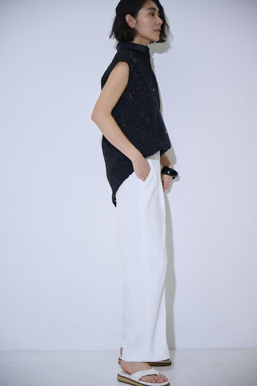 【エムフィル/M Fil】のフラワーレース フレンチスリーブシャツ 人気、トレンドファッション・服の通販 founy(ファニー) 　ファッション　Fashion　レディースファッション　Fashion for Women　トップス・カットソー　Cut & Sew Tops　キャミソール&ノースリーブ　Camisoles & Sleeveless Tops　シャツ・ブラウス・オフィスカジュアル　Elegant Blouses & Button-Ups　エレガント 上品　Elegant　ケミカル　Chemical, Chemical Wash　スリーブ　Sleeve, Long Sleeve / Short Sleeve　ノースリーブ　Sleeveless, No-Sleeve　バランス　Balance, Style Balance　フラワー　Flower, Floral　フレンチ　French, French Style　モチーフ　Motif, Design Theme　レース　Lace, Lace Fabric　新作・新入荷　New Arrivals / New In　other-8|ID: prp329100004903604 ipo3291000000036702064