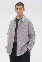 【マーガレット ハウエル/MARGARET HOWELL / MEN】のVINTAGE COMPACT COTTON STRIPE SHIRT ブルー|ID: prp329100004903626 ipo3291000000036702291