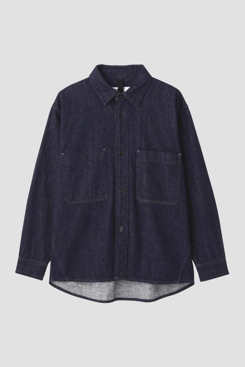 【その他のブランド/Other】のCANTON LIGHT DENIM SHIRT 人気、トレンドファッション・服の通販 founy(ファニー) 　ファッション　Fashion　レディースファッション　Fashion for Women　トップス・カットソー　Cut & Sew Tops　シャツ・ブラウス・オフィスカジュアル　Elegant Blouses & Button-Ups　スリーブ　Sleeve, Long Sleeve / Short Sleeve　デニム　Denim, Jeans Material　ネップ　Nepp, Slub Yarn　ベーシック　Basic, Essential　ロング　Long, Long-Length　ロールアップ　Roll-Up, Cuffed Hem　ワーク　Workwear, Utility Style　ヴィンテージ　Vintage Style　新作・新入荷　New Arrivals / New In　other-4|ID: prp329100004903629 ipo3291000000036702314