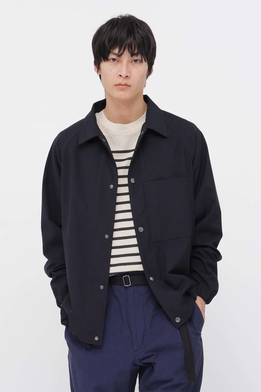 【その他のブランド/Other】のUNIFORM WOOL POLYESTER BLOUSON インテリア・キッズ・メンズ・レディースファッション・服の通販 founy(ファニー) 　ファッション　Fashion　レディースファッション　Fashion for Women　アウター　Coat / Outerwear Collection　レディースジャケット・軽アウター　Jackets　ブルゾンジャケット・スポーティアウター　Blouson Jackets　おすすめ　Recommended / Our Picks　なめらか　Smooth, Silky Texture　シャーリング　Shirring, Ruched　ジャケット　Jacket, Outerwear　スポーティ　Sporty, Casual Athletic　スリーブ　Sleeve, Long Sleeve / Short Sleeve　セットアップ　Set-Up, Coordinated Outfit　フラット　Flat, Flat Shoes　フロント　Front, Front Design　ブルゾン　Blouson, Bomber Jacket　メタル　Metal, Metal Parts　エレガント 上品　Elegant　新作・新入荷　New Arrivals / New In　ネイビー|ID: prp329100004903666 ipo3291000000036702864