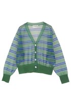 【マルティニーク/martinique】の【l heritage martinique】シアーボーダーカーディガン 人気、トレンドファッション・服の通販 founy(ファニー) ファッション Fashion レディースファッション Fashion for Women トップス・カットソー Cut & Sew Tops ニット Knit Tops & Sweaters カーディガン・羽織り Layered Style Cardigans おすすめ Recommended / Our Picks カーディガン Cardigan, Knitwear シアー Sheer, See-Through ストライプ Stripe, Striped Pattern チェック Check, Plaid, Tartan パターン Pattern, Design Print ボーダー Border, Stripe 夏 Summer 新作・新入荷 New Arrivals / New In 春 Spring S/S・春夏 SS, Spring/Summer, Warm Season thumbnail グリーン|ID: prp329100004903679 ipo3291000000036703008