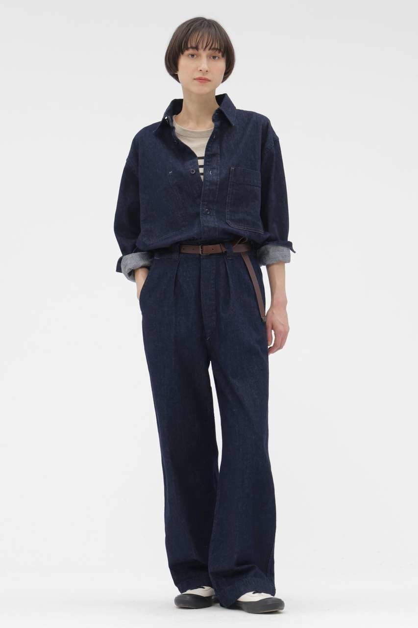【マーガレットハウエル/MARGARET HOWELL】のCANTON LIGHT DENIM TROUSERS 人気、トレンドファッション・服の通販 founy(ファニー) 　ファッション　Fashion　レディースファッション　Fashion for Women　パンツ　Pants & Trousers　デニムパンツ・ジーンズ・美脚デニム　Denim Jeans & Pants　デニム　Denim, Jeans Material　ネップ　Nepp, Slub Yarn　フィット　Fit, Slim Fit　リラックス　Relax, Relaxed Fit　ワーク　Workwear, Utility Style　ヴィンテージ　Vintage Style　新作・新入荷　New Arrivals / New In　 other-1|ID: prp329100004903697 ipo3291000000036703161