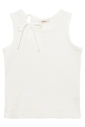 【ミラ ショーン バイ チカ キサダ/mila schon by chika kisada】のスリットリボンタンクトップ 人気、トレンドファッション・服の通販 founy(ファニー) ファッション Fashion レディースファッション Fashion for Women トップス・カットソー Cut & Sew Tops キャミソール&ノースリーブ Camisoles & Sleeveless Tops シャツ・ブラウス・オフィスカジュアル Elegant Blouses & Button-Ups ロングTシャツ・Tシャツ Longline T-Shirts & Tees カットソー・ベーシックTシャツ Cut-and-Sewn Tops / Stretch Tees & Basics インナー Innerwear キャミソール Camisole, Spaghetti Strap Top シンプル Simple, Minimal スリット Slit, Slit Detail タンク Tank Top, Sleeveless Top ボーダー Border, Stripe リボン Ribbon, Bow 無地 Plain, Solid Color |ID:prp329100004903729