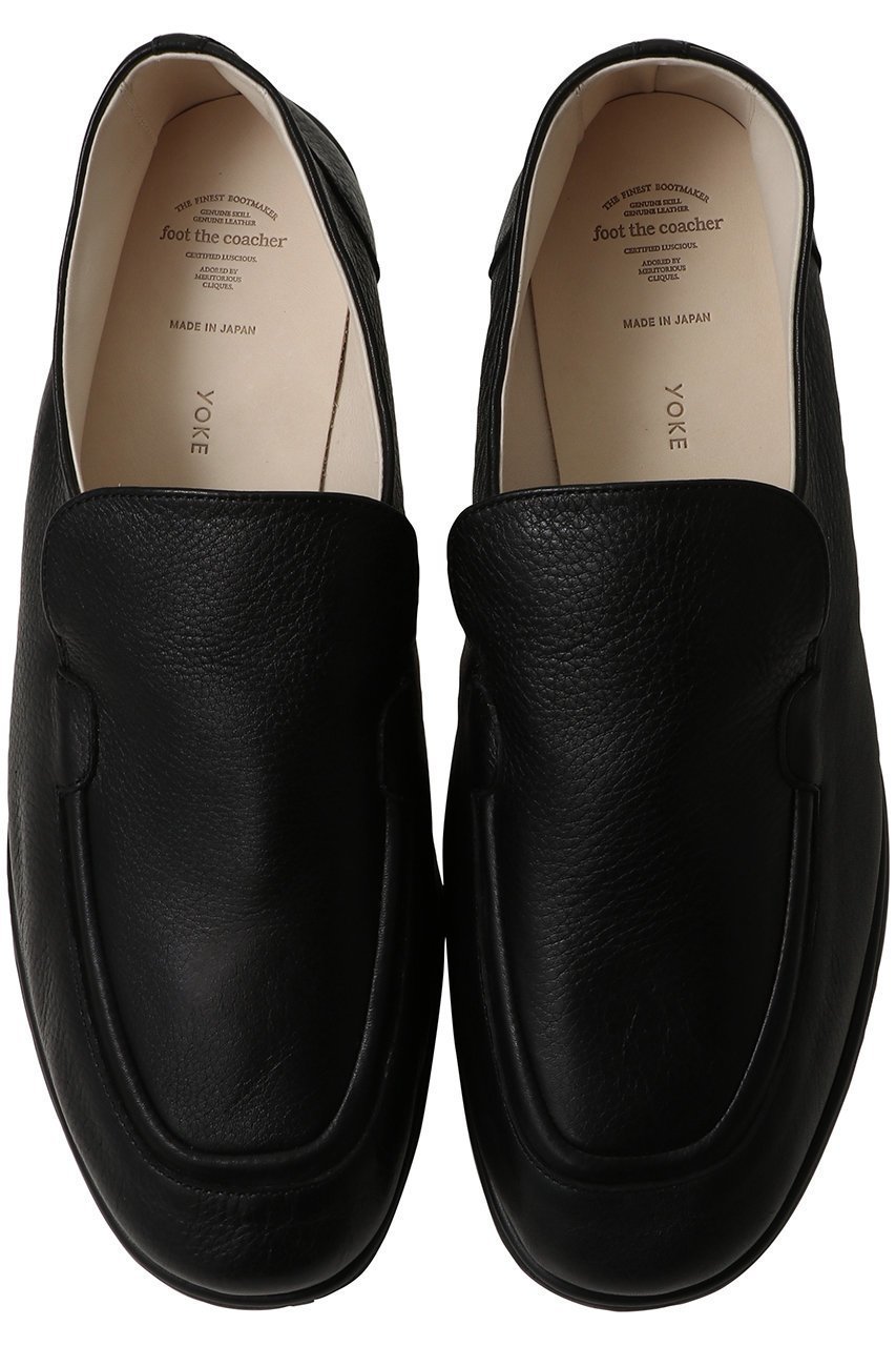 【ヨーク/YOKE】の【UNISEX】【foot the coacher × YOKE】The Leather ローファー インテリア・キッズ・メンズ・レディースファッション・服の通販 founy(ファニー) 　ファッション　Fashion　レディースファッション　Fashion for Women　ユニセックス　Unisex, Genderless　シューズ　Shoes, Footwear　スリッパ　Slippers, Room Shoes　ハンド　Hand, Handmade　フラット　Flat, Flat Shoes　フランス　France, French　ヴィンテージ　Vintage Style　夏　Summer　新作・新入荷　New Arrivals / New In　ブラック|ID: prp329100004903754 ipo3291000000036703723
