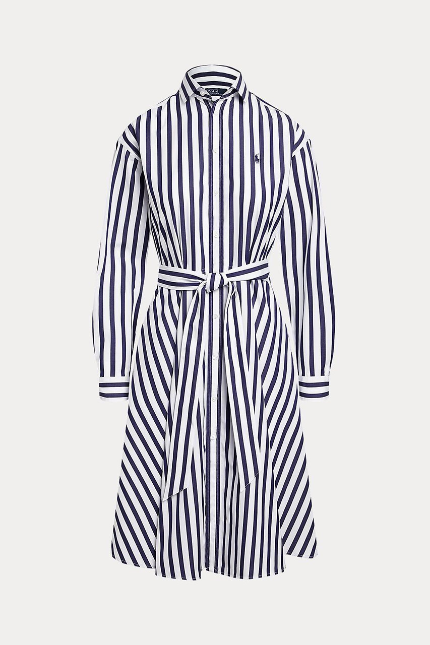 【ラルフローレン/RALPH LAUREN】の【POLO RALPH LAUREN】ベルテッド ストライプド コットン シャツドレス 人気、トレンドファッション・服の通販 founy(ファニー) 　ファッション　Fashion　レディースファッション　Fashion for Women　ワンピース　Dresses　フォーマル・パーティードレス・結婚式用ドレス　Elegant & Casual Dresses　チュニック　Tunic Tops & Dresses　カフス　Cuff Design　ストライプ　Stripe, Striped Pattern　チュニック　Tunic, Long Top　ドレス　Dress, One-Piece　バランス　Balance, Style Balance　ロング　Long, Long-Length　エレガント 上品　Elegant　 other-1|ID: prp329100004903763 ipo3291000000036703779
