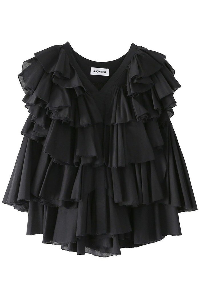 【アユーシ/AAYUSHI】のレイヤードラッフルブラウス インテリア・キッズ・メンズ・レディースファッション・服の通販 founy(ファニー) https://founy.com/ ファッション Fashion レディースファッション Fashion for Women トップス・カットソー Cut & Sew Tops キャミソール&ノースリーブ Camisoles & Sleeveless Tops シャツ・ブラウス・オフィスカジュアル Elegant Blouses & Button-Ups インド Indian Textile コンパクト Compact, Small Size デニム Denim, Jeans Material ドレス Dress, One-Piece ノースリーブ Sleeveless, No-Sleeve バランス Balance, Style Balance フロント Front, Front Design ラッフル Ruffle, Frill 再入荷 Restock / Back in Stock |ID: prp329100004903769 ipo3291000000036703828