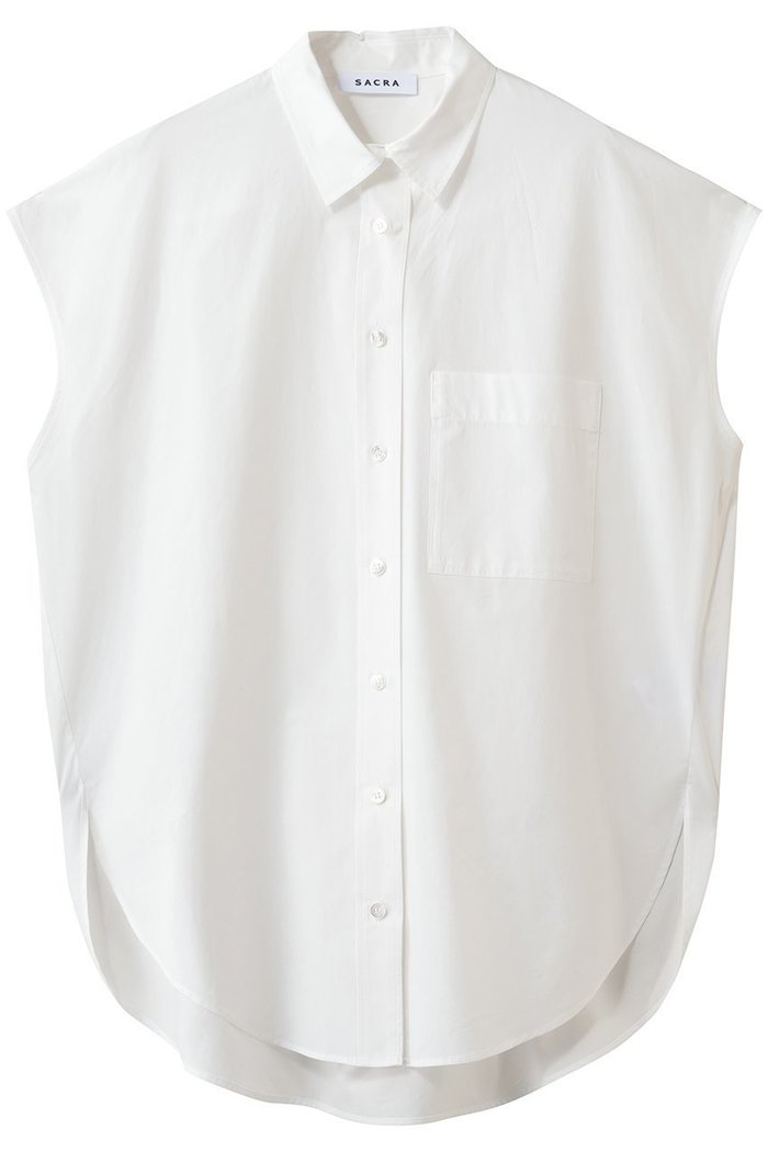 【サクラ/SACRA】のプレミアムコンパクトポプリンブラウス インテリア・キッズ・メンズ・レディースファッション・服の通販 founy(ファニー) https://founy.com/ ファッション Fashion レディースファッション Fashion for Women トップス・カットソー Cut & Sew Tops シャツ・ブラウス・オフィスカジュアル Elegant Blouses & Button-Ups イタリア Italy ショート Short, Short Length スリーブ Sleeve, Long Sleeve / Short Sleeve タンブラー Tumbler, Travel Mug デニム Denim, Jeans Material フォルム Silhouette, Form ミックス Mix, Mixed Style エレガント 上品 Elegant 新作・新入荷 New Arrivals / New In |ID: prp329100004903770 ipo3291000000036703836