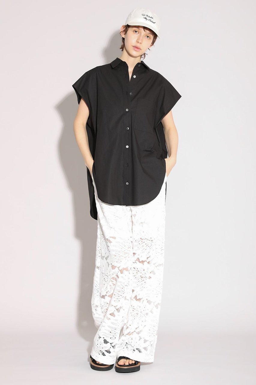 【サクラ/SACRA】のプレミアムコンパクトポプリンブラウス 人気、トレンドファッション・服の通販 founy(ファニー) 　ファッション　Fashion　レディースファッション　Fashion for Women　トップス・カットソー　Cut & Sew Tops　シャツ・ブラウス・オフィスカジュアル　Elegant Blouses & Button-Ups　イタリア　Italy　ショート　Short, Short Length　スリーブ　Sleeve, Long Sleeve / Short Sleeve　タンブラー　Tumbler, Travel Mug　デニム　Denim, Jeans Material　フォルム　Silhouette, Form　ミックス　Mix, Mixed Style　エレガント 上品　Elegant　新作・新入荷　New Arrivals / New In　other-6|ID: prp329100004903770 ipo3291000000036703853