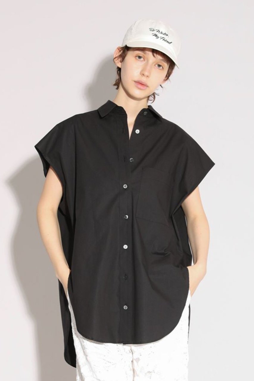 【サクラ/SACRA】のプレミアムコンパクトポプリンブラウス 人気、トレンドファッション・服の通販 founy(ファニー) 　ファッション　Fashion　レディースファッション　Fashion for Women　トップス・カットソー　Cut & Sew Tops　シャツ・ブラウス・オフィスカジュアル　Elegant Blouses & Button-Ups　イタリア　Italy　ショート　Short, Short Length　スリーブ　Sleeve, Long Sleeve / Short Sleeve　タンブラー　Tumbler, Travel Mug　デニム　Denim, Jeans Material　フォルム　Silhouette, Form　ミックス　Mix, Mixed Style　エレガント 上品　Elegant　新作・新入荷　New Arrivals / New In　other-8|ID: prp329100004903770 ipo3291000000036703857