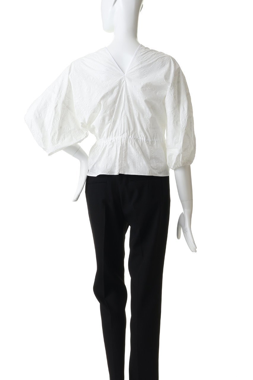 【プレインピープル/PLAIN PEOPLE】の塩縮プリントカシュクールブラウス 人気、トレンドファッション・服の通販 founy(ファニー) 　ファッション　Fashion　レディースファッション　Fashion for Women　トップス・カットソー　Cut & Sew Tops　シャツ・ブラウス・オフィスカジュアル　Elegant Blouses & Button-Ups　ギャザー　Gathered, Ruffled　スリーブ　Sleeve, Long Sleeve / Short Sleeve　フェミニン　Feminine, Girly　フラワー　Flower, Floral　ロング　Long, Long-Length　新作・新入荷　New Arrivals / New In　other-4|ID: prp329100004903776 ipo3291000000036703919