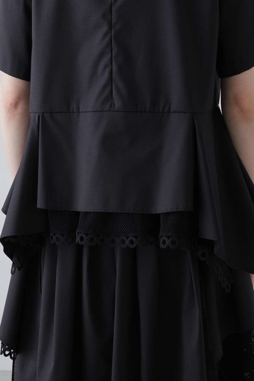 【アドーア/ADORE】のグラフコットンブラウス 人気、トレンドファッション・服の通販 founy(ファニー) 　ファッション　Fashion　レディースファッション　Fashion for Women　トップス・カットソー　Cut & Sew Tops　シャツ・ブラウス・オフィスカジュアル　Elegant Blouses & Button-Ups　おすすめ　Recommended / Our Picks　ショート　Short, Short Length　スリーブ　Sleeve, Long Sleeve / Short Sleeve　セットアップ　Set-Up, Coordinated Outfit　ヘムライン　Hemline, Bottom Cut　ペプラム　Peplum, Flared Hem　メッシュ　Mesh, Net Fabric　ランダム　Random, Irregular　レース　Lace, Lace Fabric　新作・新入荷　New Arrivals / New In　other-8|ID: prp329100004903785 ipo3291000000036703996