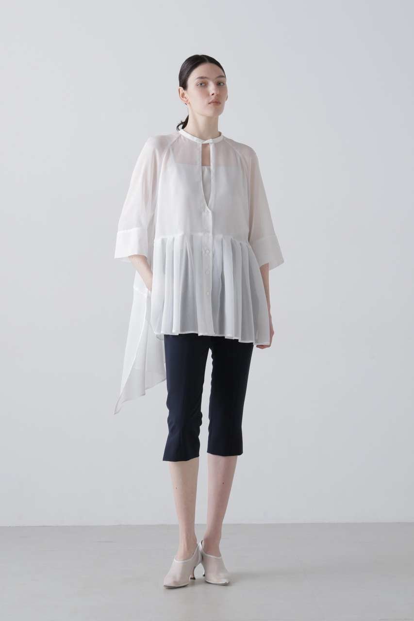 【アドーア/ADORE】のハイツイストビエラブラウス 人気、トレンドファッション・服の通販 founy(ファニー) 　ファッション　Fashion　レディースファッション　Fashion for Women　トップス・カットソー　Cut & Sew Tops　シャツ・ブラウス・オフィスカジュアル　Elegant Blouses & Button-Ups　アシンメトリー　Asymmetrical Style　ショート　Short, Short Length　スキニー　Skinny, Slim Fit　スリーブ　Sleeve, Long Sleeve / Short Sleeve　ボトム　Bottoms, Lower Wear　新作・新入荷　New Arrivals / New In　other-2|ID: prp329100004903787 ipo3291000000036704006