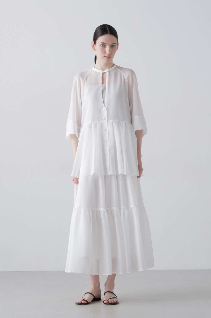 【アドーア/ADORE】のハイツイストビエラブラウス 人気、トレンドファッション・服の通販 founy(ファニー) 　ファッション　Fashion　レディースファッション　Fashion for Women　トップス・カットソー　Cut & Sew Tops　シャツ・ブラウス・オフィスカジュアル　Elegant Blouses & Button-Ups　アシンメトリー　Asymmetrical Style　ショート　Short, Short Length　スキニー　Skinny, Slim Fit　スリーブ　Sleeve, Long Sleeve / Short Sleeve　ボトム　Bottoms, Lower Wear　新作・新入荷　New Arrivals / New In　other-3|ID: prp329100004903787 ipo3291000000036704008