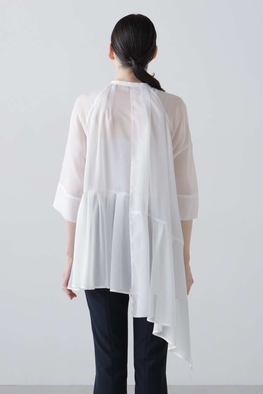 【アドーア/ADORE】のハイツイストビエラブラウス 人気、トレンドファッション・服の通販 founy(ファニー) 　ファッション　Fashion　レディースファッション　Fashion for Women　トップス・カットソー　Cut & Sew Tops　シャツ・ブラウス・オフィスカジュアル　Elegant Blouses & Button-Ups　アシンメトリー　Asymmetrical Style　ショート　Short, Short Length　スキニー　Skinny, Slim Fit　スリーブ　Sleeve, Long Sleeve / Short Sleeve　ボトム　Bottoms, Lower Wear　新作・新入荷　New Arrivals / New In　other-5|ID: prp329100004903787 ipo3291000000036704013