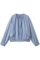 【エリオポール/heliopole】のストライプシャツブルゾン 人気、トレンドファッション・服の通販 founy(ファニー) ファッション Fashion レディースファッション Fashion for Women アウター Coat / Outerwear Collection レディースジャケット・軽アウター Jackets ブルゾンジャケット・スポーティアウター Blouson Jackets ギャザー Gathered, Ruffled ジャケット Jacket, Outerwear ストライプ Stripe, Striped Pattern フラップ Flap, Flap Pocket ブルゾン Blouson, Bomber Jacket ポケット Pocket, Pocket Detail 新作・新入荷 New Arrivals / New In 春 Spring thumbnail ロイヤルブルー|ID: prp329100004903789 ipo3291000000036704026