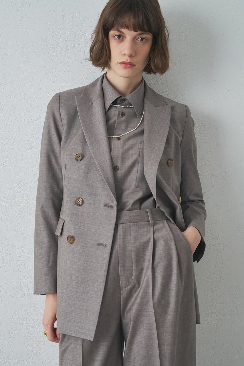 【ウィムガゼット/Whim Gazette】の【Drawing Numbers】ダブルプレーンジャケット インテリア・キッズ・メンズ・レディースファッション・服の通販 founy(ファニー) 　ファッション　Fashion　レディースファッション　Fashion for Women　アウター　Coat / Outerwear Collection　レディースジャケット・軽アウター　Jackets　おすすめ　Recommended / Our Picks　エレガント 上品　Elegant　クラシカル　Classical, Vintage-Inspired　シンプル　Simple, Minimal　ジャケット　Jacket, Outerwear　セットアップ　Set-Up, Coordinated Outfit　トレンド　Trend, Trending Now　ボックス　Boxy, Box Shape　ボトム　Bottoms, Lower Wear　定番　Standard, Basic Item　新作・新入荷　New Arrivals / New In　モカ|ID: prp329100004903793 ipo3291000000036704045