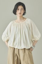 【カレンソロジー/Curensology】のソフトテンジクギャザープルオーバー ホワイト|ID: prp329100004903830 ipo3291000000036704364