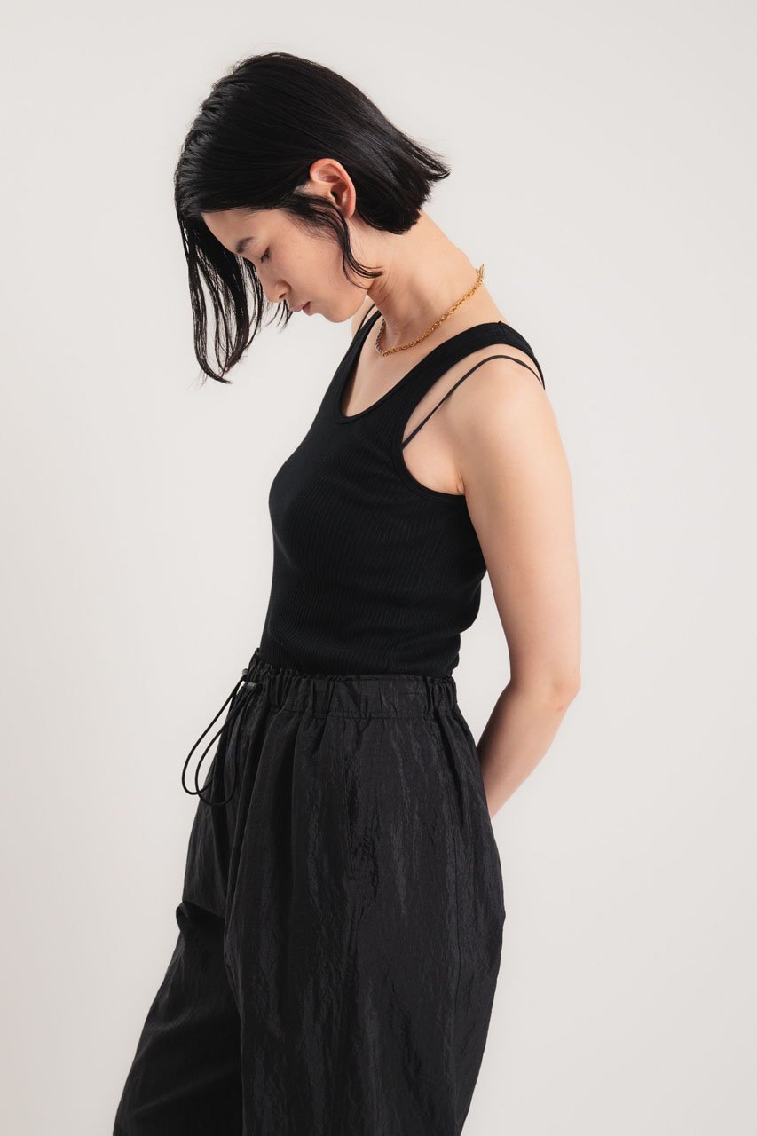 【スタニングルアー/STUNNING LURE】の【4/1 11:00販売開始】テレコタンク 人気、トレンドファッション・服の通販 founy(ファニー) 　ファッション　Fashion　レディースファッション　Fashion for Women　トップス・カットソー　Cut & Sew Tops　キャミソール&ノースリーブ　Camisoles & Sleeveless Tops　シャツ・ブラウス・オフィスカジュアル　Elegant Blouses & Button-Ups　ロングTシャツ・Tシャツ　Longline T-Shirts & Tees　カットソー・ベーシックTシャツ　Cut-and-Sewn Tops / Stretch Tees & Basics　キャミソール　Camisole, Spaghetti Strap Top　タンク　Tank Top, Sleeveless Top　テレコ　Ribbed, Rib Stitch　other-4|ID: prp329100004903867 ipo3291000000036704687