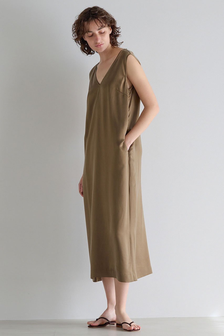 【マルティニーク/martinique】のヴィンテージライクキュプラパールワンピース 人気、トレンドファッション・服の通販 founy(ファニー) 　ファッション　Fashion　レディースファッション　Fashion for Women　ワンピース　Dresses　チュニック　Tunic Tops & Dresses　おすすめ　Recommended / Our Picks　アクセサリー　Fashion Accessories　インナー　Innerwear　キュプラ　Cupro, Eco Fabric　チュニック　Tunic, Long Top　パール　Pearl, Pearl Accent　ロング　Long, Long-Length　ヴィンテージ　Vintage Style　新作・新入荷　New Arrivals / New In　other-2|ID: prp329100004903874 ipo3291000000036745856