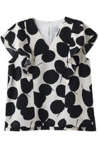 【ティアラ/Tiara】のリーフドットプリントブラウス(セットアップ可) アイボリー|ID: prp329100004903882 ipo3291000000036704781