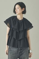 【カレンソロジー/Curensology】の〈C.S.G〉ドットジャカードブラウス ブラック|ID: prp329100004903886 ipo3291000000036704813