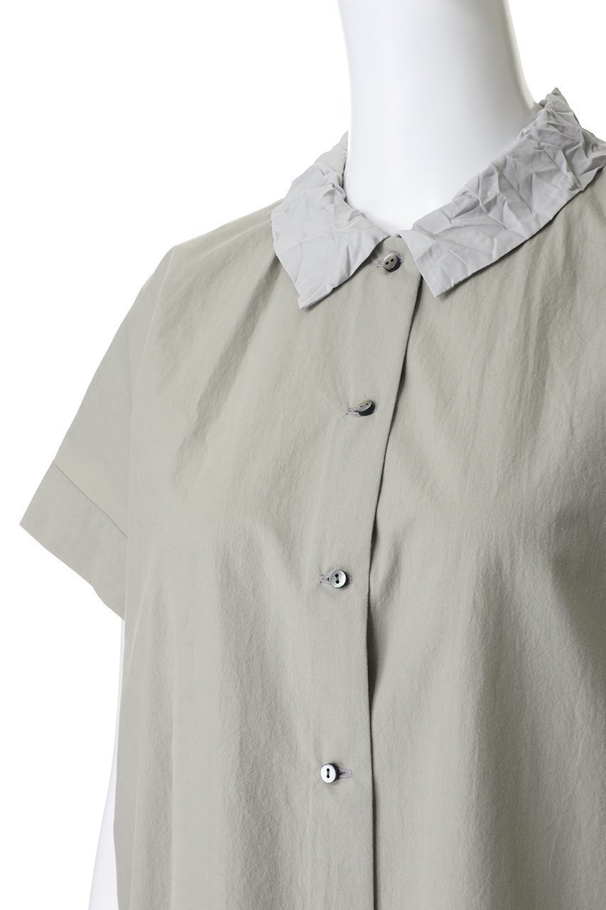 【ミズイロ インド/mizuiro ind】のwasher collar wide shirt シャツ 人気、トレンドファッション・服の通販 founy(ファニー) 　ファッション　Fashion　レディースファッション　Fashion for Women　トップス・カットソー　Cut & Sew Tops　シャツ・ブラウス・オフィスカジュアル　Elegant Blouses & Button-Ups　スラックス　Slacks, Dress Pants　スリーブ　Sleeve, Long Sleeve / Short Sleeve　デニム　Denim, Jeans Material　ロング　Long, Long-Length　ワイド　Wide, Wide Fit　ワッシャー　Washer, Crinkled Finish　新作・新入荷　New Arrivals / New In　other-5|ID: prp329100004903887 ipo3291000000036704843