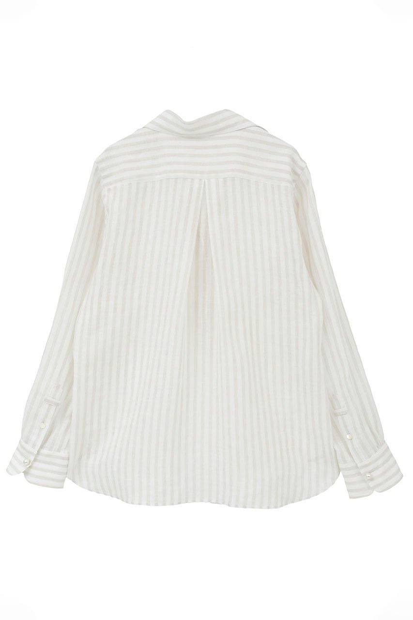 【マルティニーク/martinique】のリネンパールスキッパーシャツ 人気、トレンドファッション・服の通販 founy(ファニー) 　ファッション　Fashion　レディースファッション　Fashion for Women　トップス・カットソー　Cut & Sew Tops　シャツ・ブラウス・オフィスカジュアル　Elegant Blouses & Button-Ups　おすすめ　Recommended / Our Picks　スキッパー　Skipper, Open Collar　スリーブ　Sleeve, Long Sleeve / Short Sleeve　パール　Pearl, Pearl Accent　リネン　Linen, Linen Fabric　ロング　Long, Long-Length　夏　Summer　定番　Standard, Basic Item　新作・新入荷　New Arrivals / New In　other-2|ID: prp329100004903897 ipo3291000000036704917