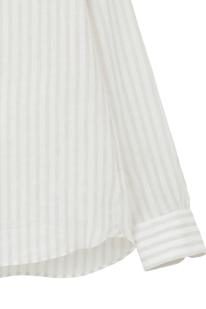 【マルティニーク/martinique】のリネンパールスキッパーシャツ 人気、トレンドファッション・服の通販 founy(ファニー) 　ファッション　Fashion　レディースファッション　Fashion for Women　トップス・カットソー　Cut & Sew Tops　シャツ・ブラウス・オフィスカジュアル　Elegant Blouses & Button-Ups　おすすめ　Recommended / Our Picks　スキッパー　Skipper, Open Collar　スリーブ　Sleeve, Long Sleeve / Short Sleeve　パール　Pearl, Pearl Accent　リネン　Linen, Linen Fabric　ロング　Long, Long-Length　夏　Summer　定番　Standard, Basic Item　新作・新入荷　New Arrivals / New In　other-4|ID: prp329100004903897 ipo3291000000036704920