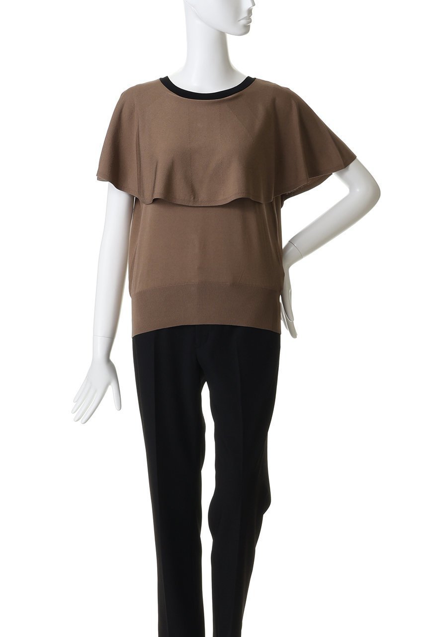 【ティアラ/Tiara】のケープカラーニット 人気、トレンドファッション・服の通販 founy(ファニー) 　ファッション　Fashion　レディースファッション　Fashion for Women　トップス・カットソー　Cut & Sew Tops　ニット　Knit Tops & Sweaters　カジュアルプルオーバー・ニットトップス　Pullovers & Knit Tops / Casual Pullovers　フレア　Flare, Flared　新作・新入荷　New Arrivals / New In　other-2|ID: prp329100004903909 ipo3291000000036705024