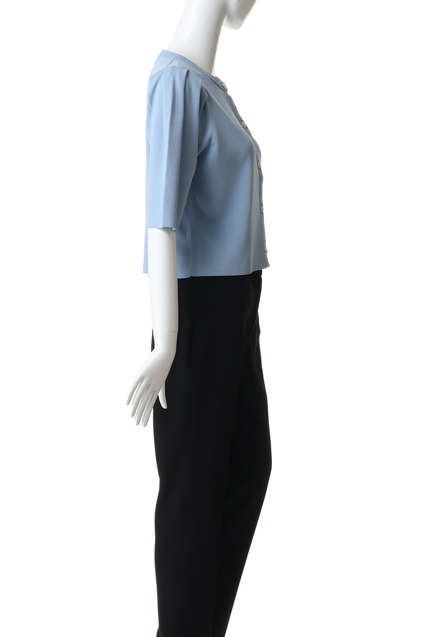 【ティアラ/Tiara】のビジューボタンカーディガン 人気、トレンドファッション・服の通販 founy(ファニー) 　ファッション　Fashion　レディースファッション　Fashion for Women　トップス・カットソー　Cut & Sew Tops　ニット　Knit Tops & Sweaters　カーディガン・羽織り　Layered Style Cardigans　カーディガン　Cardigan, Knitwear　ショート　Short, Short Length　スリーブ　Sleeve, Long Sleeve / Short Sleeve　ダウン　Down, Puffer　デニム　Denim, Jeans Material　トレンド　Trend, Trending Now　フレア　Flare, Flared　ボトム　Bottoms, Lower Wear　リュクス　Luxury, Elegant, High-End, Chic　ワイド　Wide, Wide Fit　エレガント 上品　Elegant　新作・新入荷　New Arrivals / New In　other-3|ID: prp329100004903911 ipo3291000000036705043