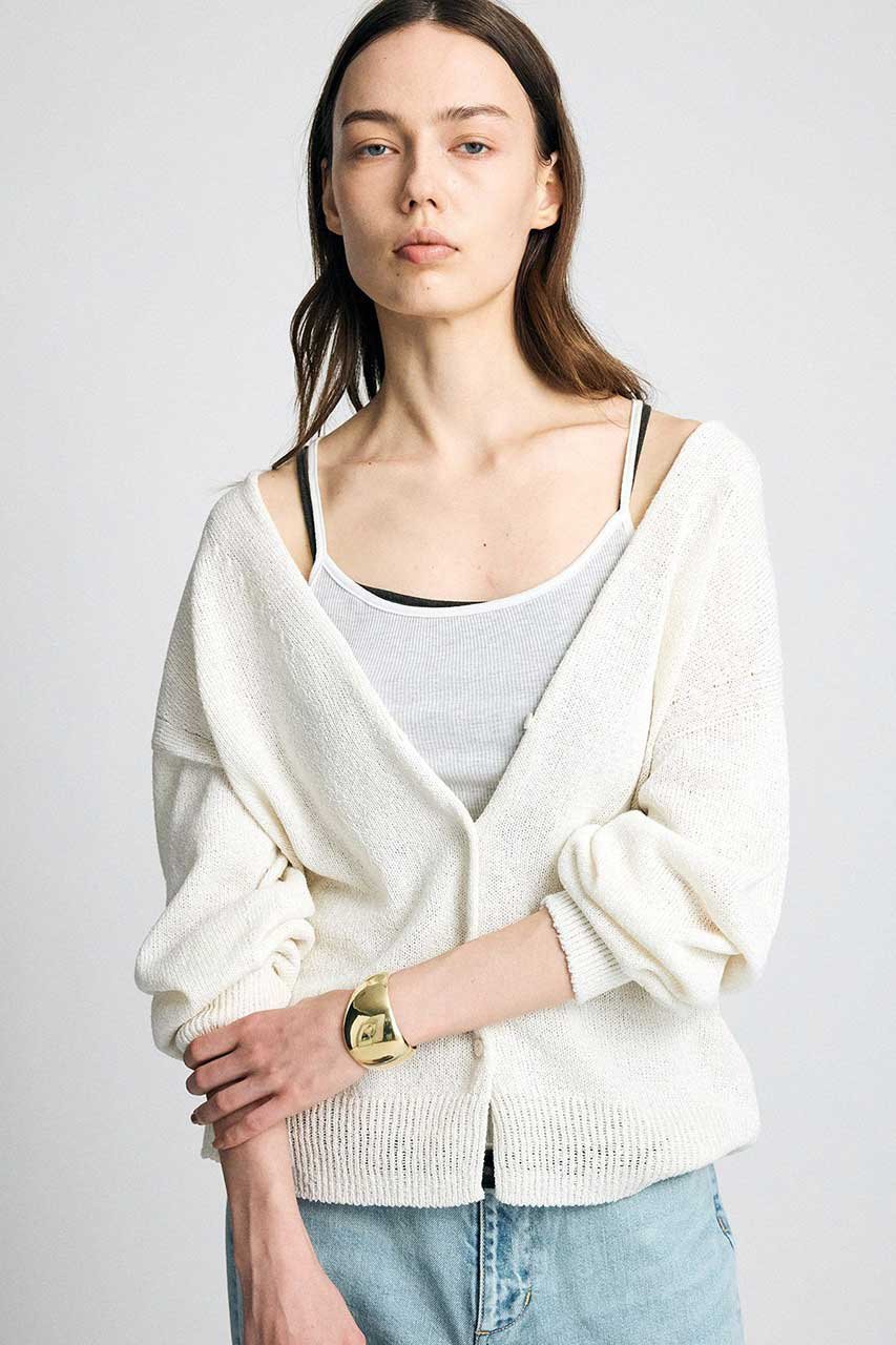 【ブリル/BRILL】のメランジ2WAY カーディガン 人気、トレンドファッション・服の通販 founy(ファニー) 　ファッション　Fashion　レディースファッション　Fashion for Women　トップス・カットソー　Cut & Sew Tops　ニット　Knit Tops & Sweaters　カーディガン・羽織り　Layered Style Cardigans　カーディガン　Cardigan, Knitwear　シルク　Silk, 100% Silk　スリット　Slit, Slit Detail　ホールガーメント　WholeGarment, Seamless Knit　メランジ　Melange, Mixed Yarn　吸水　Absorbent, Quick-Dry　新作・新入荷　New Arrivals / New In　 other-1|ID: prp329100004903913 ipo3291000000036705051