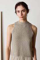 【マリリンムーン/MARILYN MOON】の【WALANCE】ペーパーニットノースリーブトップス サンド|ID: prp329100004903916 ipo3291000000036705079