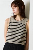 【マリリンムーン/MARILYN MOON】の【WALANCE】ペーパーニット2wayトップス サンド×ブラック|ID: prp329100004903917 ipo3291000000036705094