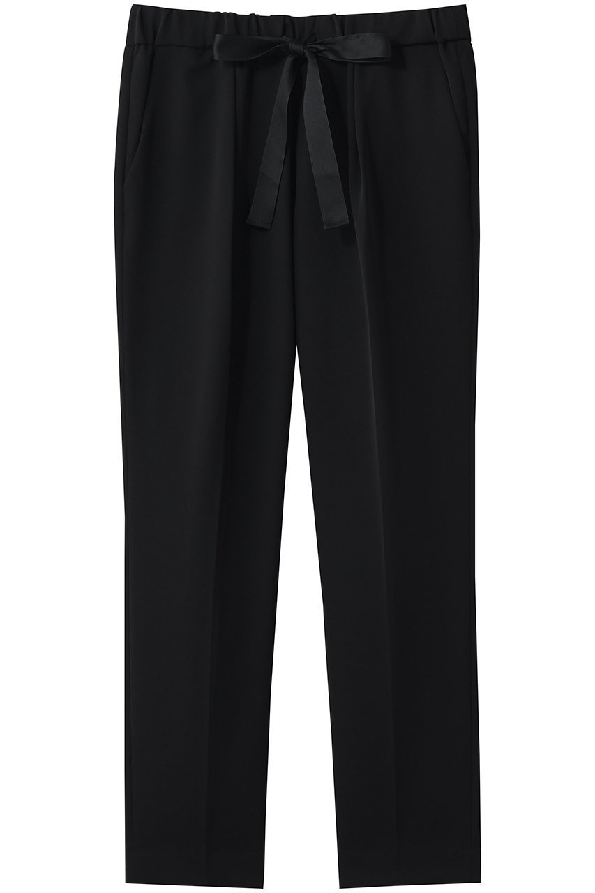 【ティアラ/Tiara】の《定番》イージータックパンツ インテリア・キッズ・メンズ・レディースファッション・服の通販 founy(ファニー) 　ファッション　Fashion　レディースファッション　Fashion for Women　パンツ　Pants & Trousers　センター　Center, Center Line　リボン　Ribbon, Bow　エレガント 上品　Elegant　定番　Standard, Basic Item　新作・新入荷　New Arrivals / New In　ブラック|ID: prp329100004903926 ipo3291000000036705166