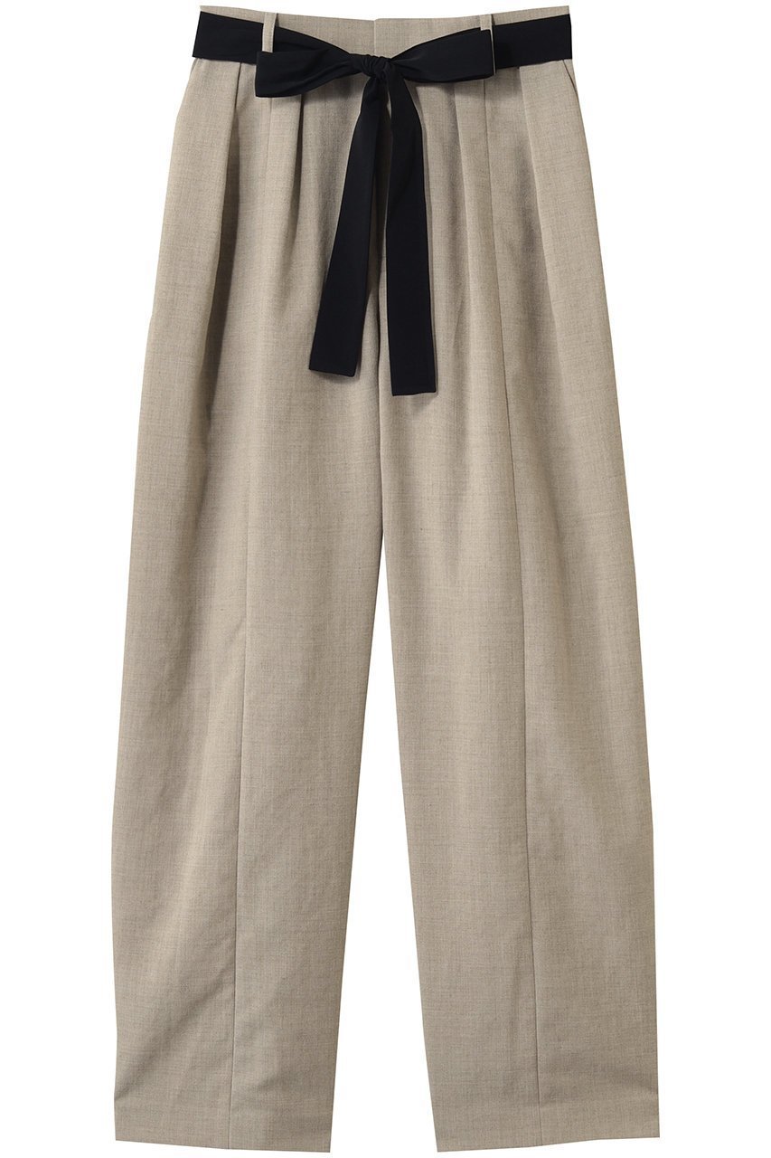 【ティアラ/Tiara】のバイカラーリボンカーブパンツ(セットアップ可) インテリア・キッズ・メンズ・レディースファッション・服の通販 founy(ファニー) 　ファッション　Fashion　レディースファッション　Fashion for Women　セットアップ　Matching Sets　レディースパンツ・ボトムス　Pants & Trousers / Bottoms　パンツ　Pants & Trousers　セットアップ　Set-Up, Coordinated Outfit　リボン　Ribbon, Bow　新作・新入荷　New Arrivals / New In　ベージュ|ID: prp329100004903927 ipo3291000000036705178