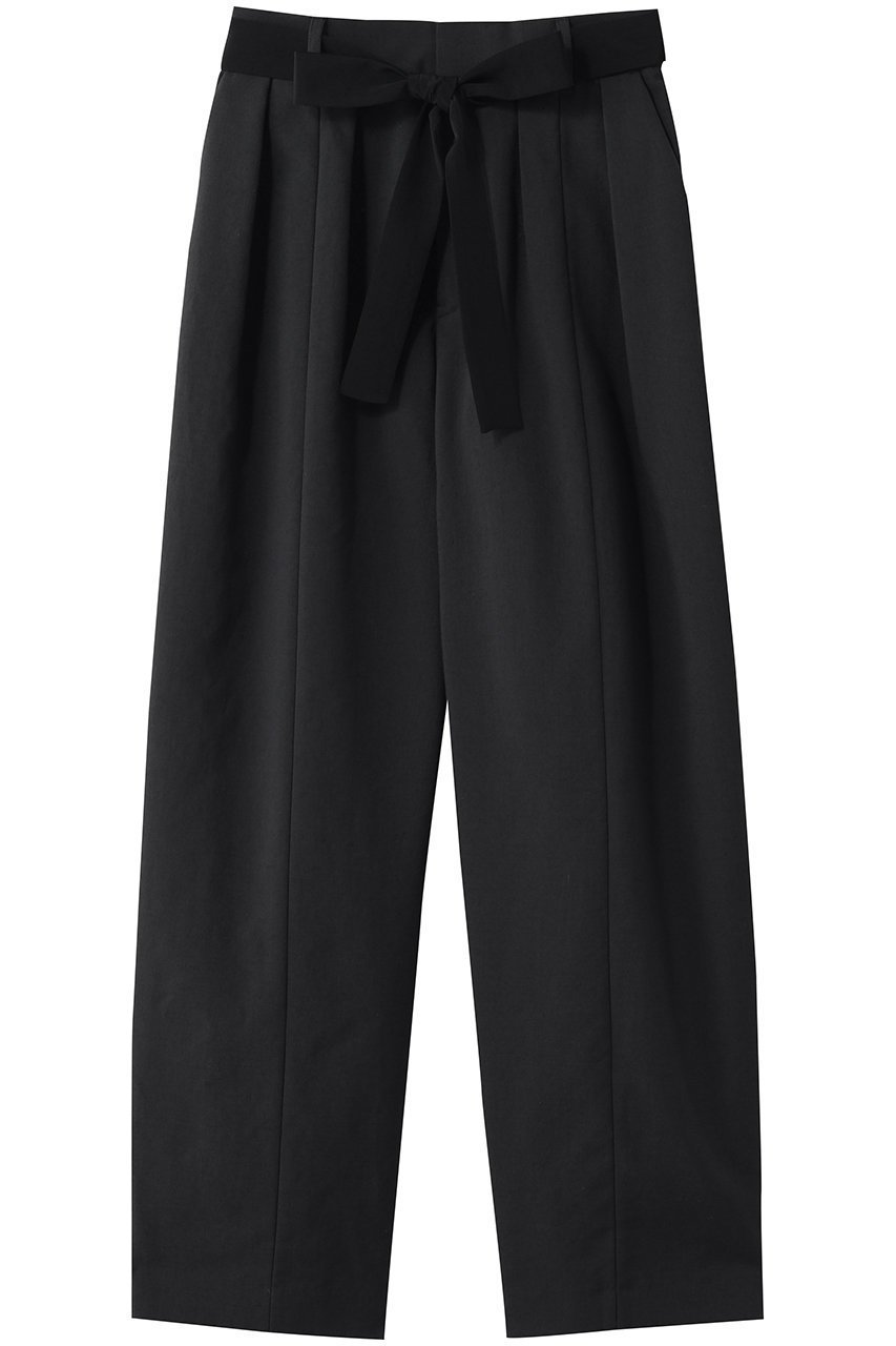 【ティアラ/Tiara】のバイカラーリボンカーブパンツ(セットアップ可) インテリア・キッズ・メンズ・レディースファッション・服の通販 founy(ファニー) 　ファッション　Fashion　レディースファッション　Fashion for Women　セットアップ　Matching Sets　レディースパンツ・ボトムス　Pants & Trousers / Bottoms　パンツ　Pants & Trousers　セットアップ　Set-Up, Coordinated Outfit　リボン　Ribbon, Bow　新作・新入荷　New Arrivals / New In　チャコールグレー|ID: prp329100004903927 ipo3291000000036705181