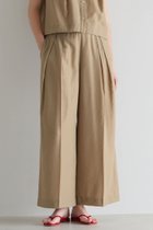 【マルティニーク/martinique】のタッサーワイドパンツ(セットアップ可) キャメル|ID: prp329100004903939 ipo3291000000036705275