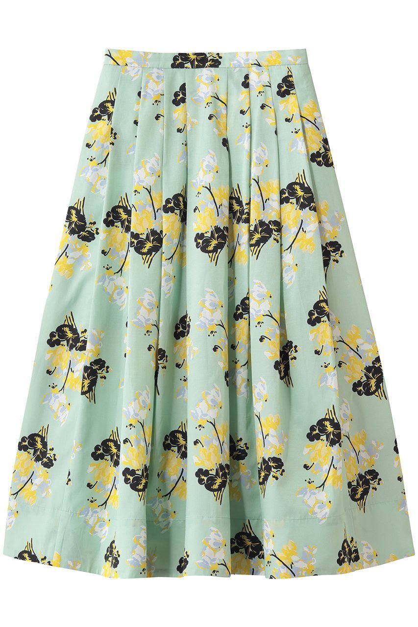 【デザイン ワークス/DESIGN WORKS】のフラワープリントボリュームスカート 人気、トレンドファッション・服の通販 founy(ファニー) 　ファッション　Fashion　レディースファッション　Fashion for Women　スカート　Skirts　ロングスカート　Long Skirts / Maxi & Midi Skirts　クラシック　Classic, Timeless Style　シンプル　Simple, Minimal　フラワー　Flower, Floral　フレア　Flare, Flared　プリント　Print, Printed Pattern　ボトム　Bottoms, Lower Wear　ロング　Long, Long-Length　新作・新入荷　New Arrivals / New In　 other-1|ID: prp329100004903944 ipo3291000000036705310