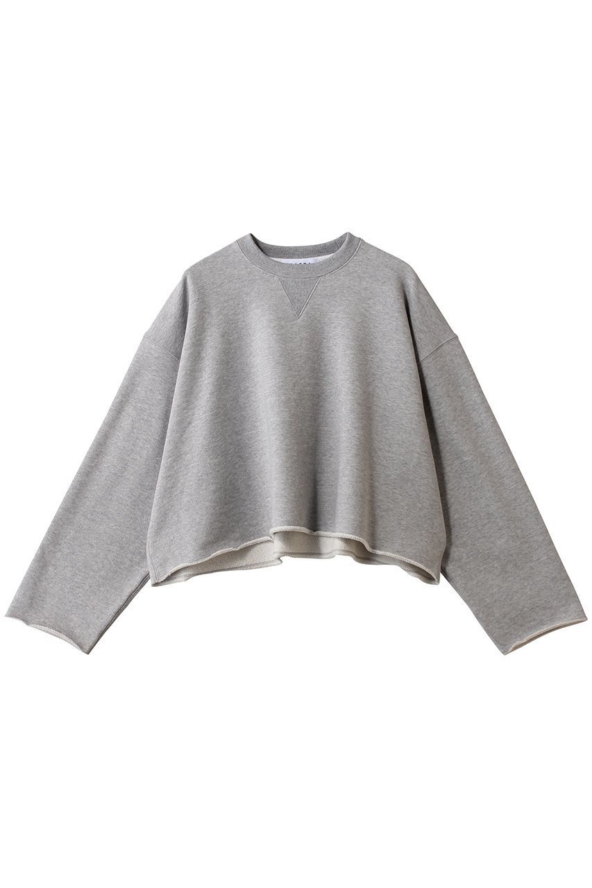 【サクラ/SACRA】のエクストラファインコットンフリーストップス インテリア・キッズ・メンズ・レディースファッション・服の通販 founy(ファニー) 　ファッション　Fashion　レディースファッション　Fashion for Women　トップス・カットソー　Cut & Sew Tops　シャツ・ブラウス・オフィスカジュアル　Elegant Blouses & Button-Ups　ロングTシャツ・Tシャツ　Longline T-Shirts & Tees　カットソー・ベーシックTシャツ　Cut-and-Sewn Tops / Stretch Tees & Basics　クロップド　Cropped, Short Length　スウェット / スエット　Sweatshirt, Sweatwear　スリーブ　Sleeve, Long Sleeve / Short Sleeve　バランス　Balance, Style Balance　ロング　Long, Long-Length　今季　This Season, Current Season　グレー|ID: prp329100004904469 ipo3291000000036712736