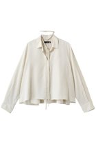 【エブール/ebure】のフラワービスジャカード フレアブラウス 人気、トレンドファッション・服の通販 founy(ファニー) ファッション Fashion レディースファッション Fashion for Women トップス・カットソー Cut & Sew Tops シャツ・ブラウス・オフィスカジュアル Elegant Blouses & Button-Ups おすすめ Recommended / Our Picks なめらか Smooth, Silky Texture ショート Short, Short Length ジャカード／ジャガード Jacquard, Woven Pattern スリーブ Sleeve, Long Sleeve / Short Sleeve デニム Denim, Jeans Material ドレープ Drape, Draping Fabric バランス Balance, Style Balance フレア Flare, Flared ボトム Bottoms, Lower Wear ロング Long, Long-Length thumbnail アイボリー|ID: prp329100004904483 ipo3291000000036712833