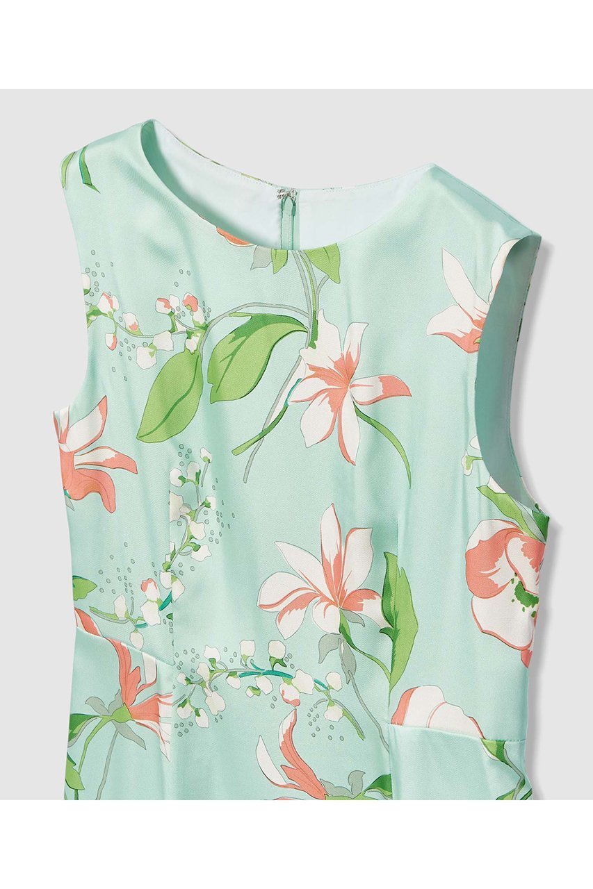 【アナイ/ANAYI】のリリーフラワープリントフレア ワンピース 人気、トレンドファッション・服の通販 founy(ファニー) 　ファッション　Fashion　レディースファッション　Fashion for Women　ワンピース　Dresses　チュニック　Tunic Tops & Dresses　おすすめ　Recommended / Our Picks　チュニック　Tunic, Long Top　ツイル　Twist, Twisted Detail　フォルム　Silhouette, Form　プリント　Print, Printed Pattern　ロング　Long, Long-Length　春　Spring　other-3|ID: prp329100004904489 ipo3291000000036712894