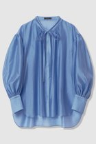 【アルアバイル/allureville】のスリーブコンシャスブラウス 人気、トレンドファッション・服の通販 founy(ファニー) ファッション Fashion レディースファッション Fashion for Women トップス・カットソー Cut & Sew Tops シャツ・ブラウス・オフィスカジュアル Elegant Blouses & Button-Ups ギャザー Gathered, Ruffled シンプル Simple, Minimal スタンド Stand Collar, Upright Stand スリーブ Sleeve, Long Sleeve / Short Sleeve フロント Front, Front Design ロング Long, Long-Length エレガント 上品 Elegant thumbnail サックス|ID: prp329100004904490 ipo3291000000036712903