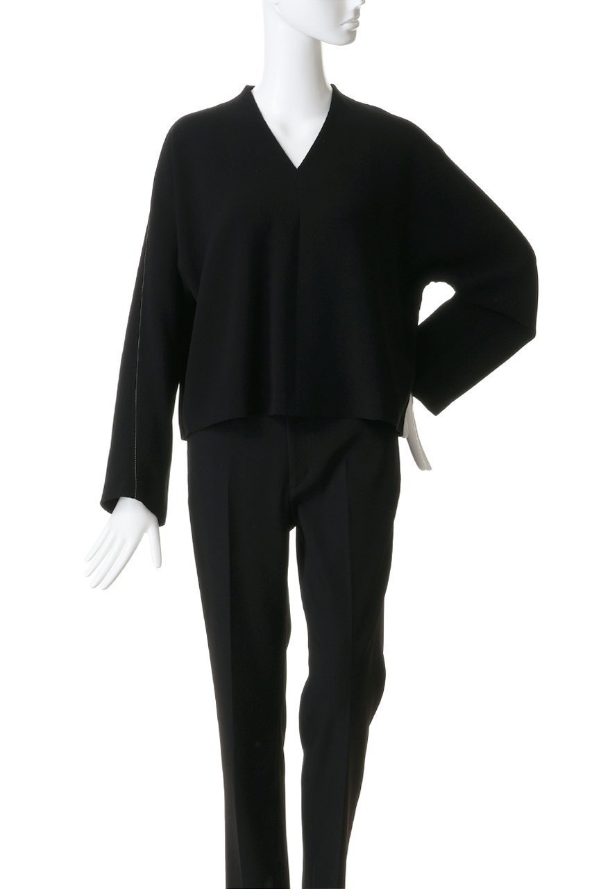 【ベイジ,/BEIGE,】のRUE(ルー)/ドライタッチVネック配色ステッチブラウス 人気、トレンドファッション・服の通販 founy(ファニー) 　ファッション　Fashion　レディースファッション　Fashion for Women　トップス・カットソー　Cut & Sew Tops　シャツ・ブラウス・オフィスカジュアル　Elegant Blouses & Button-Ups　Vネックトップス　V-Neck Tops / V-Cut Neckline Shirts　おすすめ　Recommended / Our Picks　とろみ　Fluid, Flowy Fabric　ショート　Short, Short Length　スリーブ　Sleeve, Long Sleeve / Short Sleeve　タイトスカート　Pencil Skirt, Tight Skirt　バランス　Balance, Style Balance　ロング　Long, Long-Length　ワイド　Wide, Wide Fit　エレガント 上品　Elegant　other-2|ID: prp329100004904503 ipo3291000000036712993