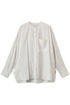 【エリオポール/heliopole】のクレープカラーレスシャツ 人気、トレンドファッション・服の通販 founy(ファニー) ファッション Fashion レディースファッション Fashion for Women トップス・カットソー Cut & Sew Tops シャツ・ブラウス・オフィスカジュアル Elegant Blouses & Button-Ups とろみ Fluid, Flowy Fabric スリーブ Sleeve, Long Sleeve / Short Sleeve ロング Long, Long-Length thumbnail アイボリー|ID: prp329100004904518 ipo3291000000036713069